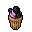 blueberry cupcake
