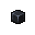 the missing piece of the cube
It's black and it's missing