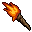 lit torch
It sparkles slightly